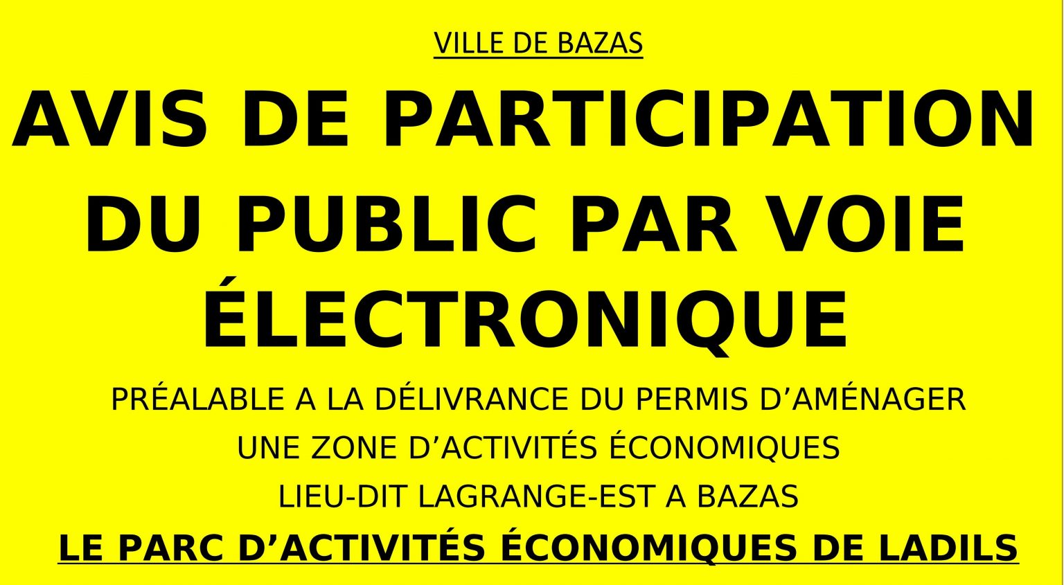 Avis De Participation Du Public Par Voie Lectronique